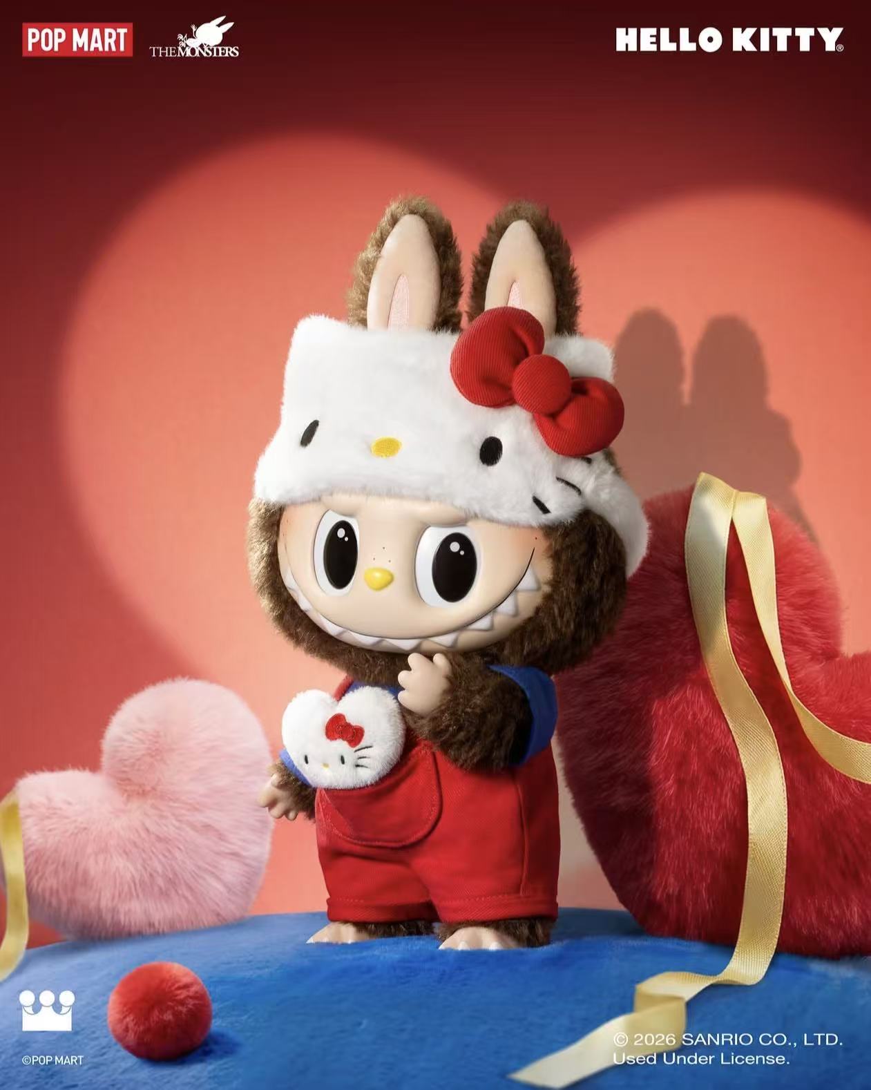 THE MONSTER x HELLO KITTY -Vinyl Plush Doll Authentic