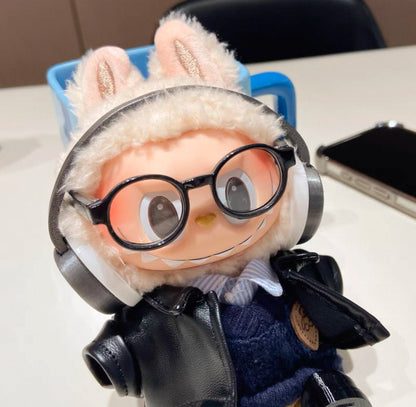 Labubu Biker Leather Shirt Set(Handmade Design)