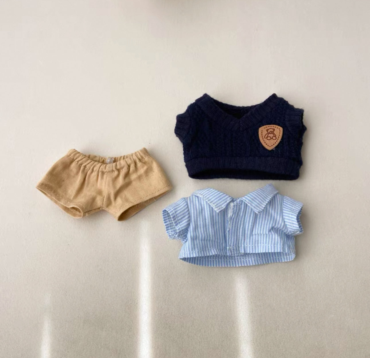 Labubu Biker Leather Shirt Set(Handmade Design)