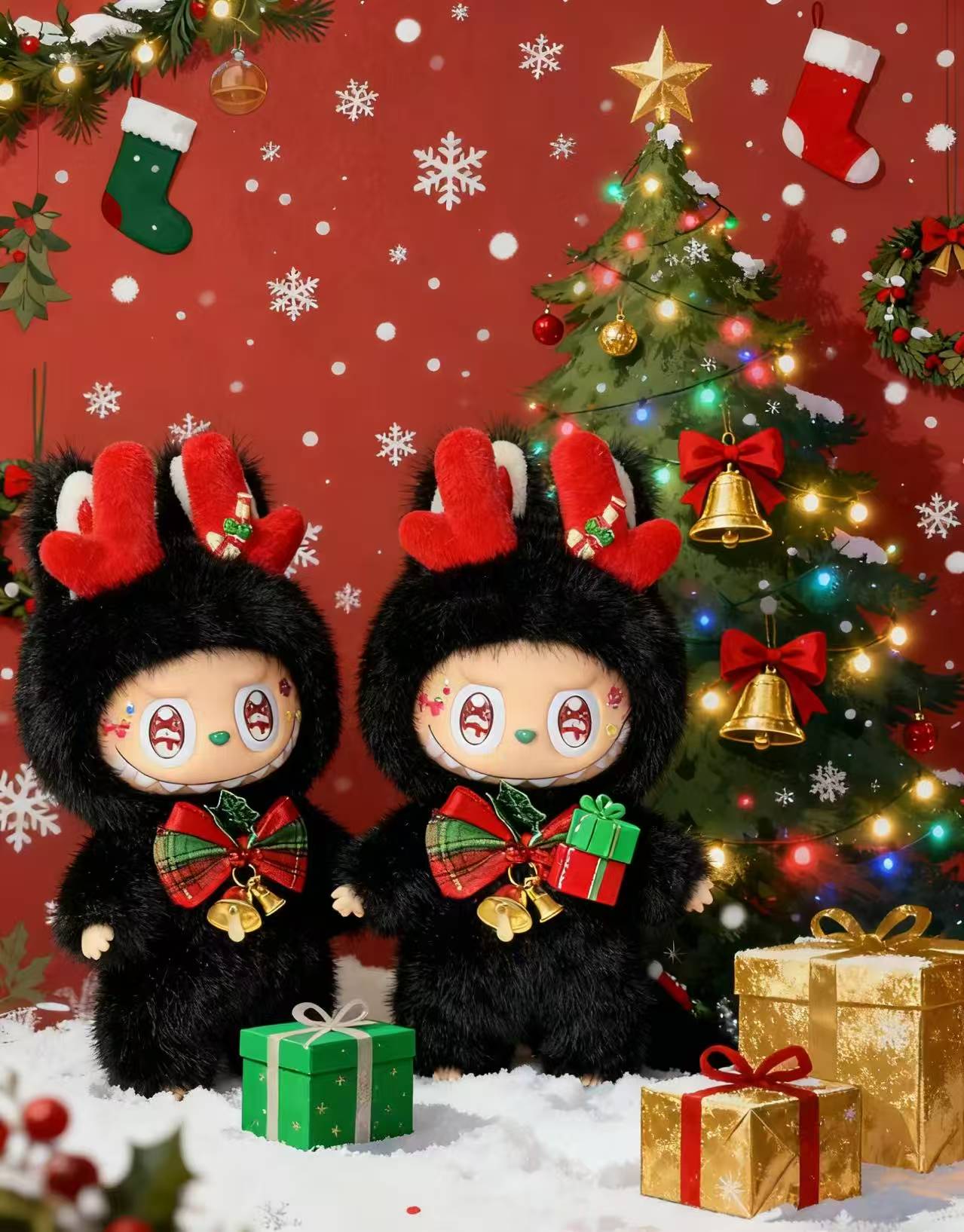 LABUBU Authentic｜Handmade×Black Reindeer