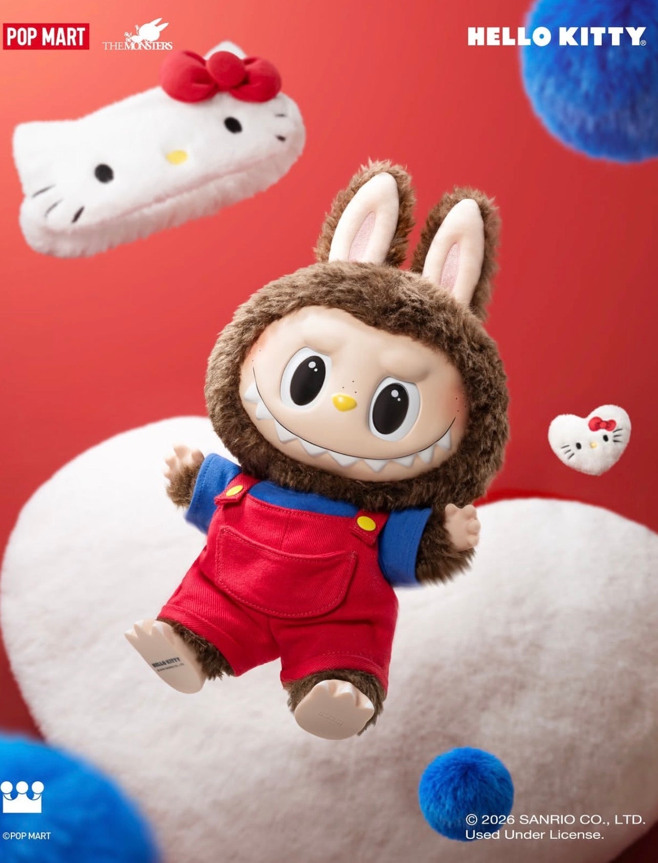 THE MONSTER x HELLO KITTY -Vinyl Plush Doll Authentic