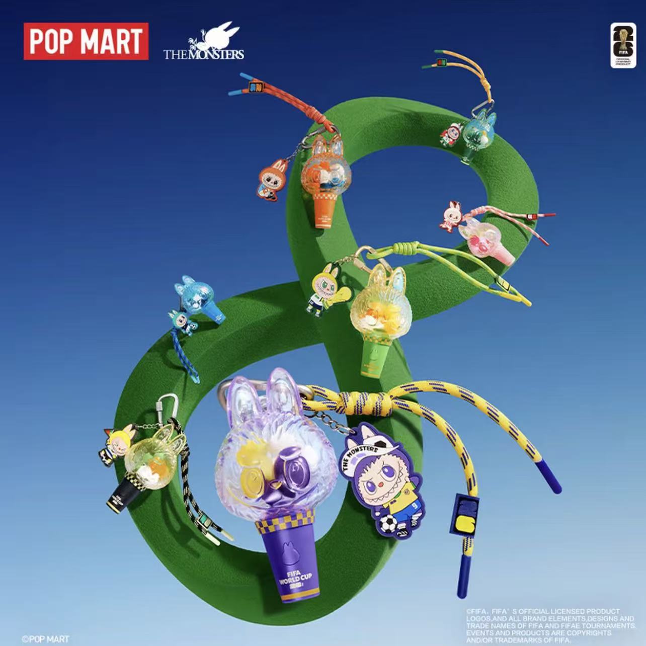 THE MONSTERS x FIFA-Mini Keychain Light Blind Box