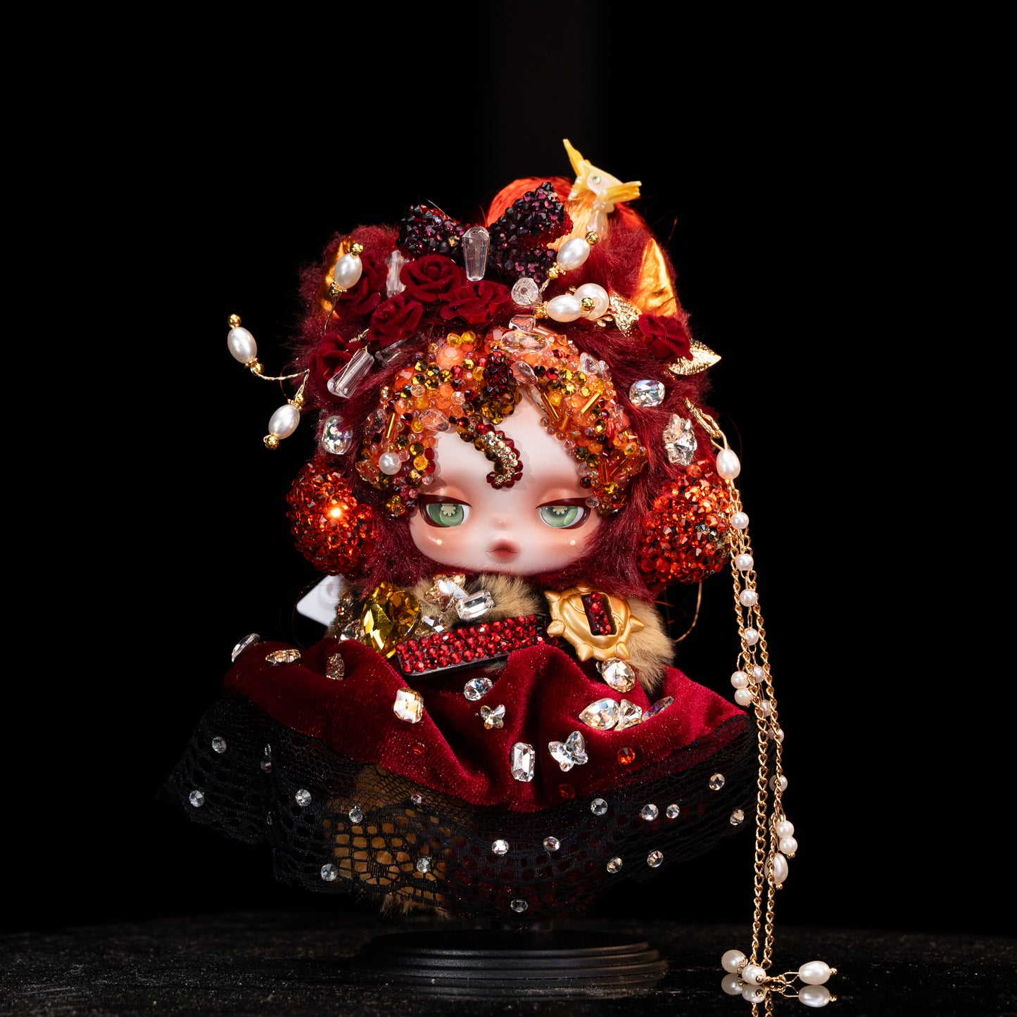 Skullpanda×My Little Pony Handcrafted Diamond Pendant