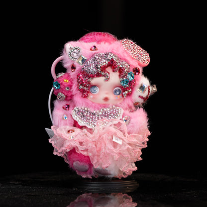Skullpanda×My Little Pony Handcrafted Diamond Pendant