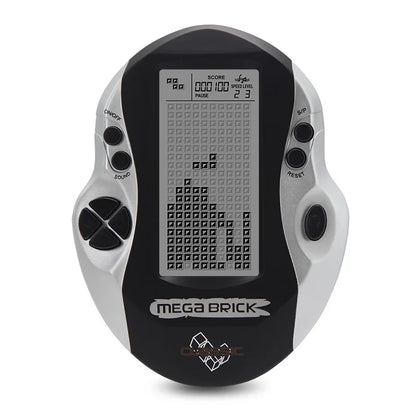 New Brick Game Console | Large Screen Nostalgic Puzzle Game, 23 Built-in Block Games, Adjustable Speed & Difficulty, Battery Powered (2 AA)