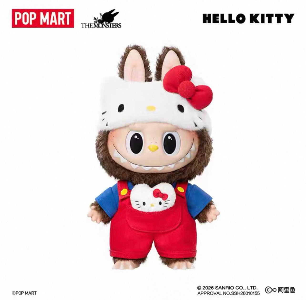 THE MONSTER x HELLO KITTY -Vinyl Plush Doll Authentic